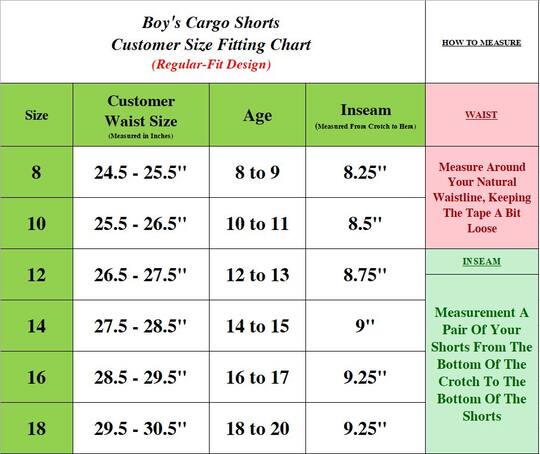 Galaxy by Harvic Boy's Stretch Cotton Cargo Shorts